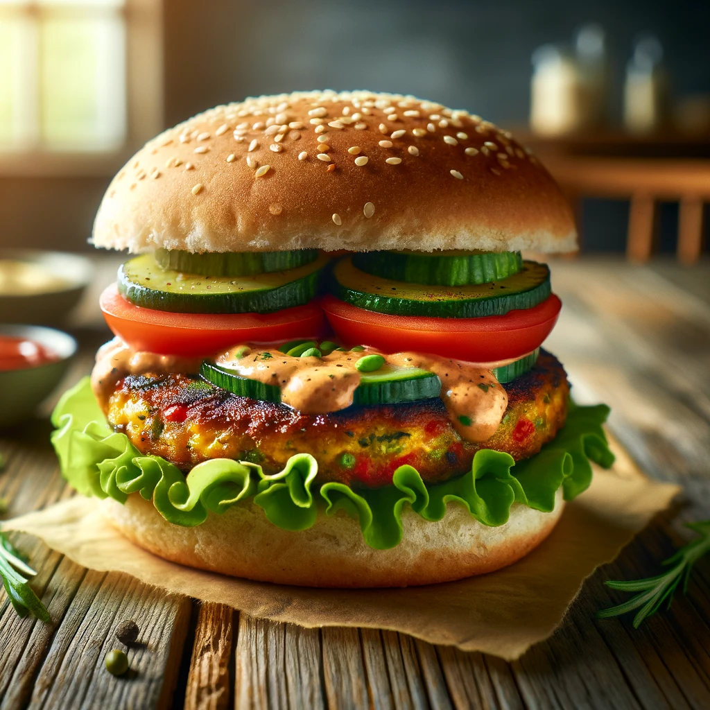 veggie burger

