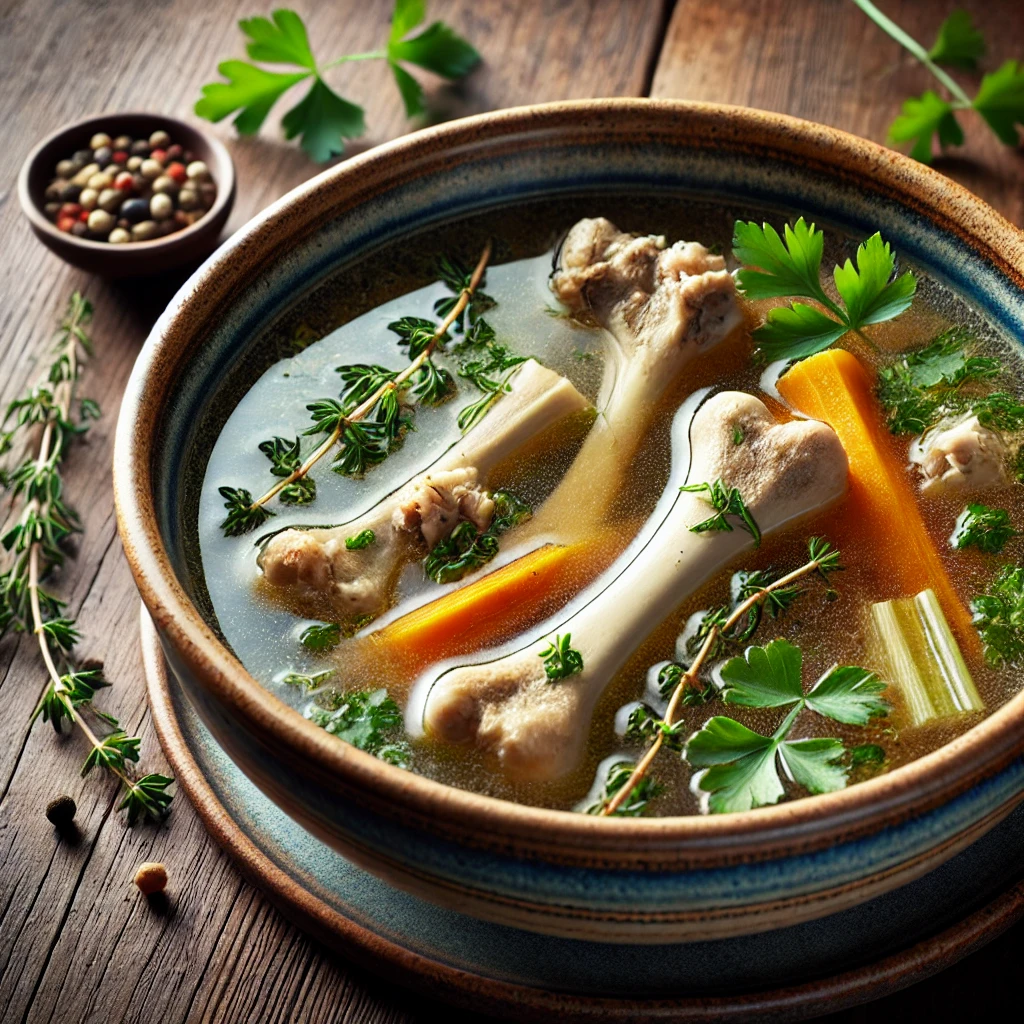 bone broth in the fridge