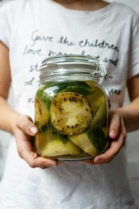 pickles in a jar