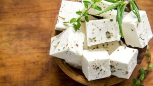 Freeze feta crumble