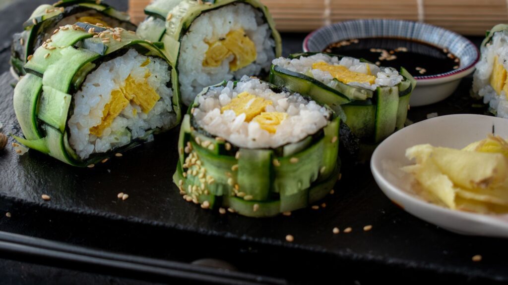 Cucumber roll sushi