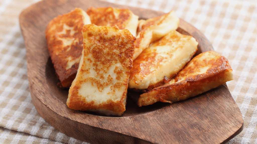 Recipe for baked halloumi