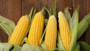 Corn on the cob with zip bag