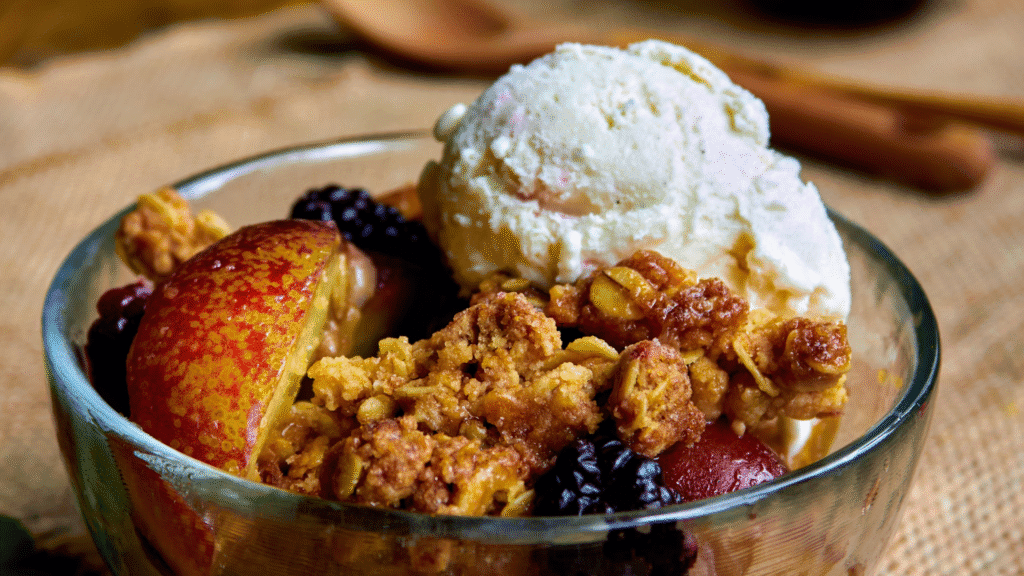 Nectarine crisp