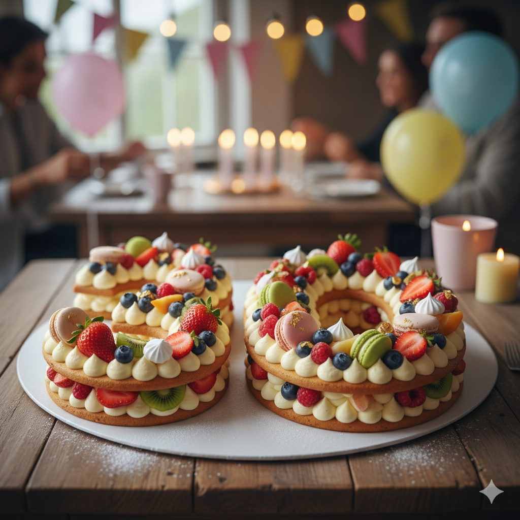 Sayı Şeklinde Pasta_