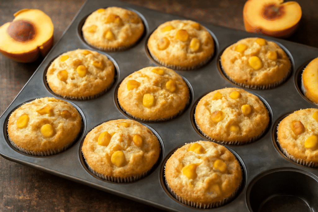 Recipe for peach muffins