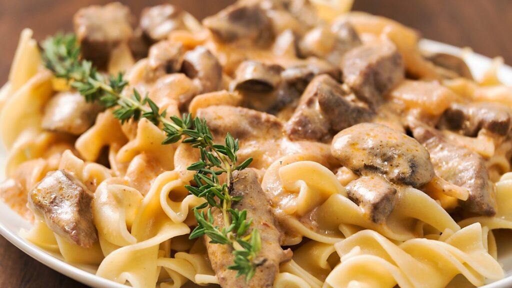 Skillet Beef Stroganoff