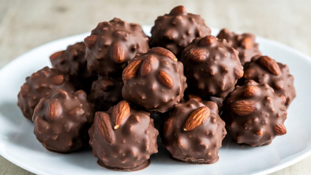 chocolate almond clusters recipe